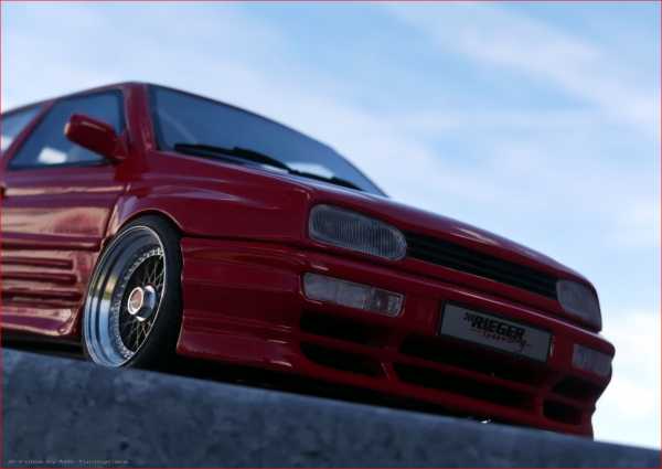 1:18 VW Golf 3 MK3 VR6 Syncro RIEGER GTO RED EDITION inkl VITRINE